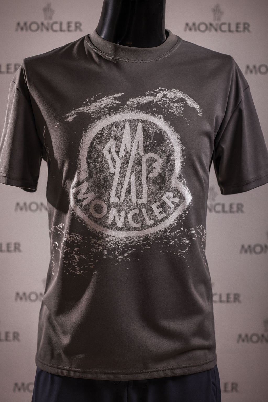 Moncler Round Neck Short Sleeve Shirts