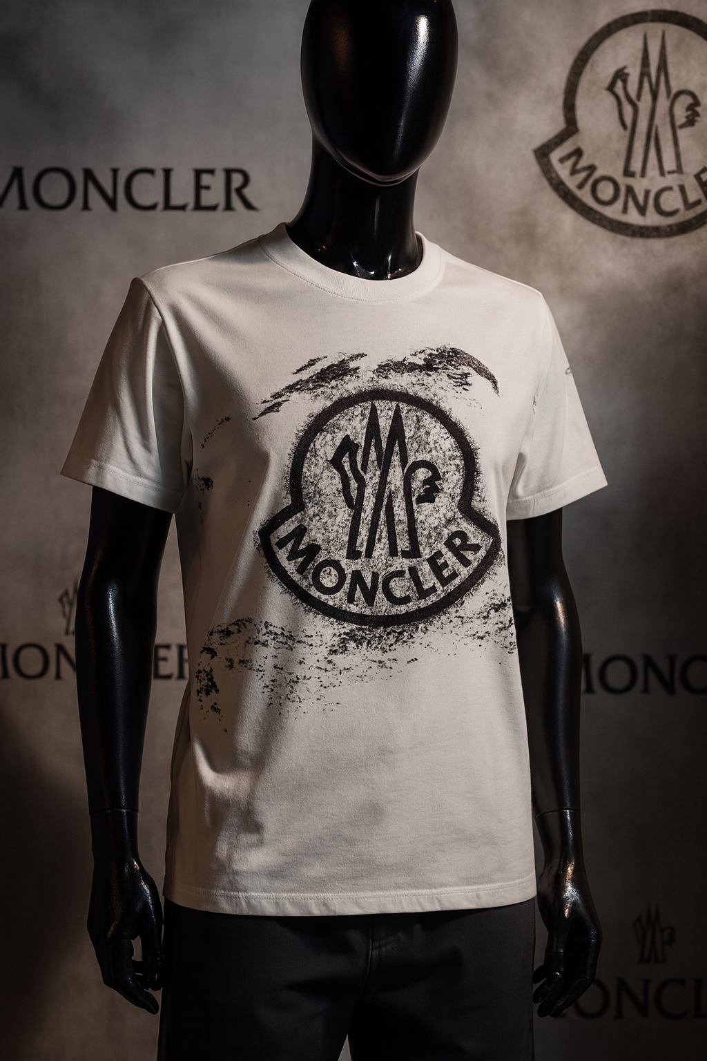 Moncler Round Neck Short Sleeve Shirts